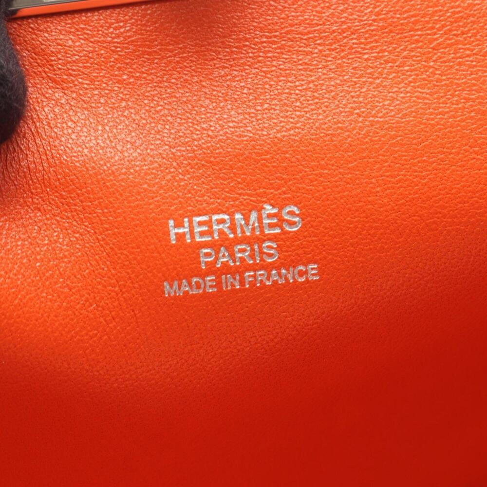 Hermes Toolbox 26 Handbag, Evercolor, Women's, Orange - Picture 4 of 15